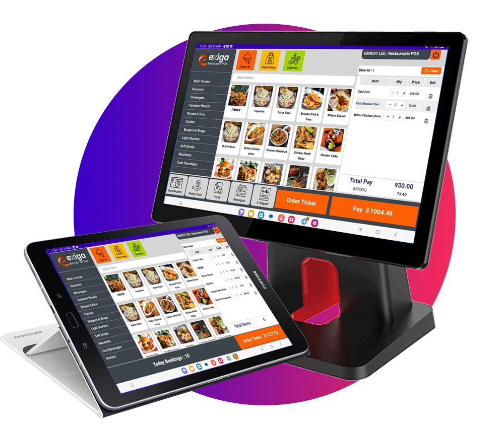 Restaurant terminal & tablet